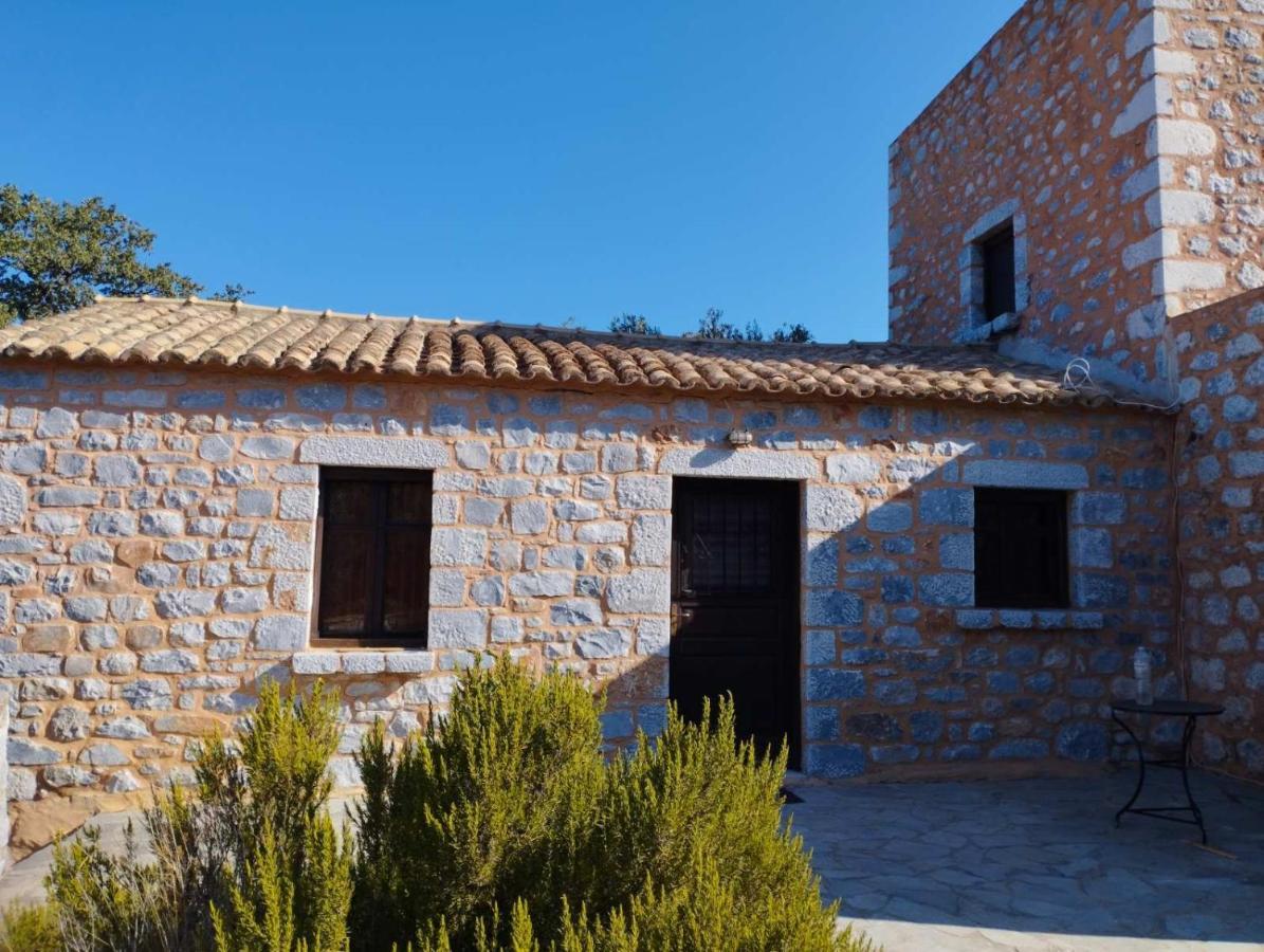 شقة The Two Carob Trees, Traditional Stonehouse, Nikandri, Pirgos Diros Lefkias المظهر الخارجي الصورة